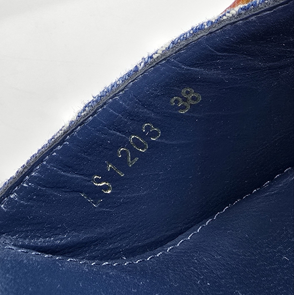 Louis Vuitton Monogram Denim Wedges - Picture 4 of 11